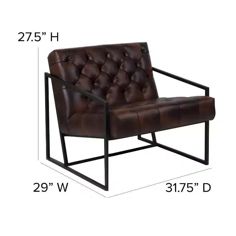 Emma and Oliver Home Office Tufted Lounge Accent Chair