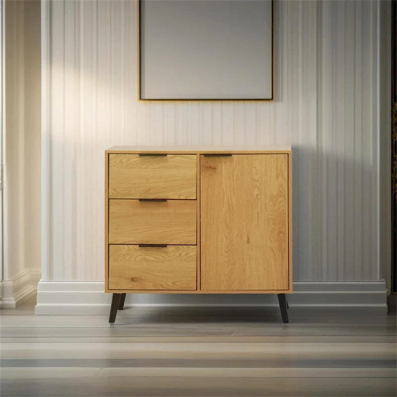 Storage Cabinet - 3 Drawers - Wood Legs - 31.5