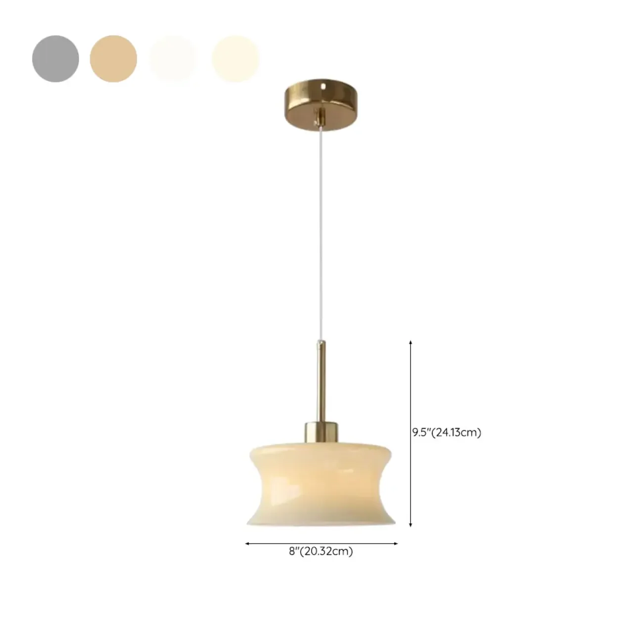 Modern Globe Glass Kitchen Pendant Lighting Height Adjustable