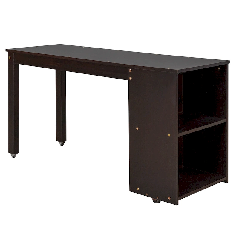 Full Pine Multifunctional Loft Bed with Movable Desk