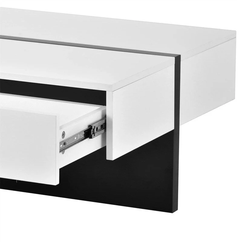 45.2 Modern High Gloss Surface Coffee Table By Aoolive