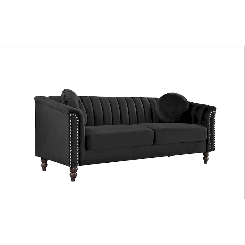 Hills Tufted Back Nailhead 75.2 Sofa