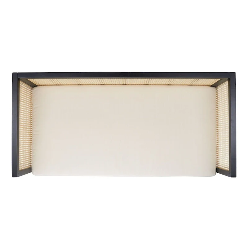 SAFAVIEH Mandie Rattan Sofa - 29 W x 62 D x 30 H - 29Wx62Dx29H