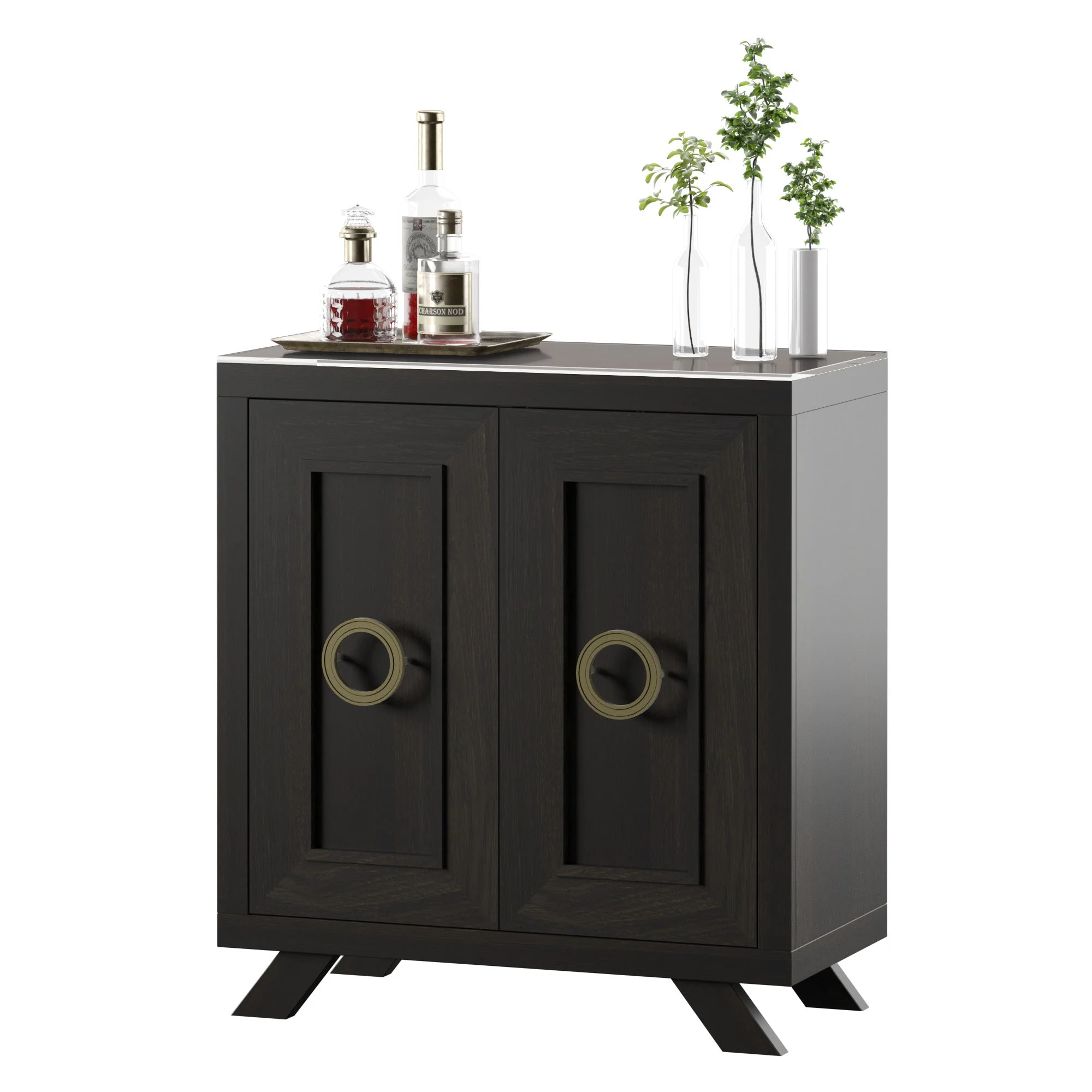 Contemporary Modern Entryway Accent Cabinet
