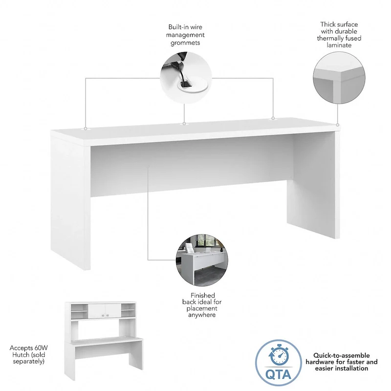 Echo 72W Computer Desk by