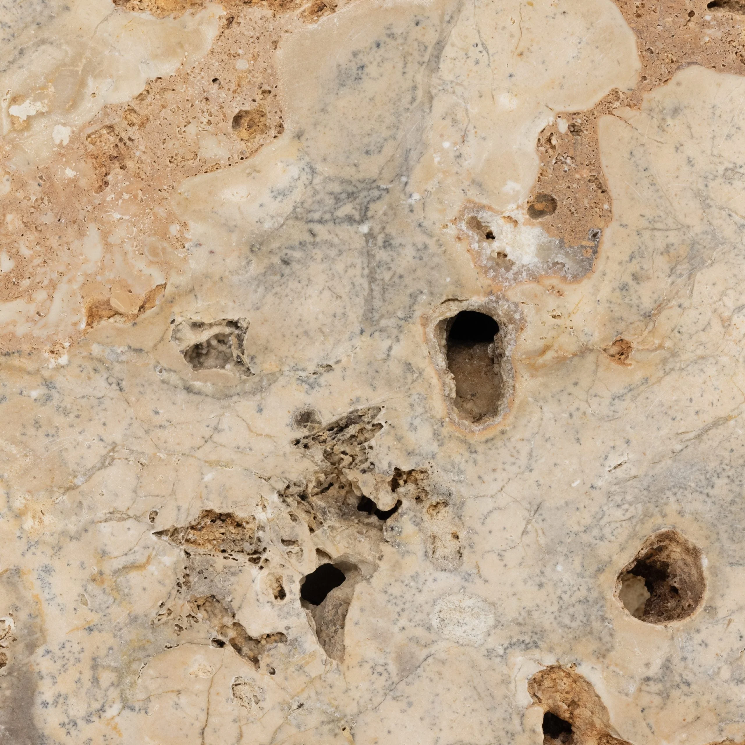 FAYDON END TABLE-ROMANO FOSSE TRAVERTINE