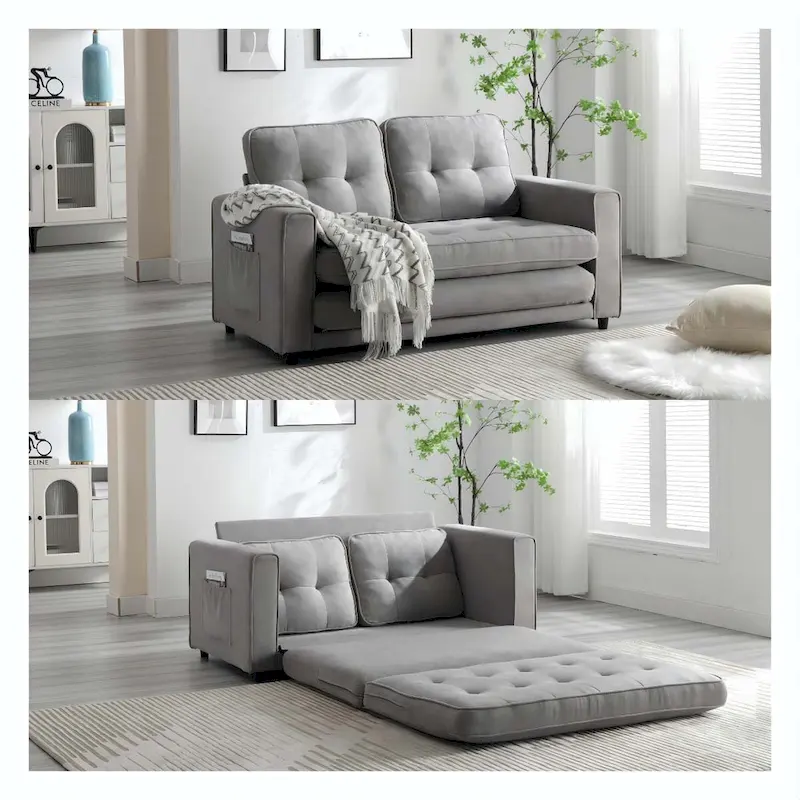 3 Fold Sofa,Convertible Futon Couch sleeper sofabed