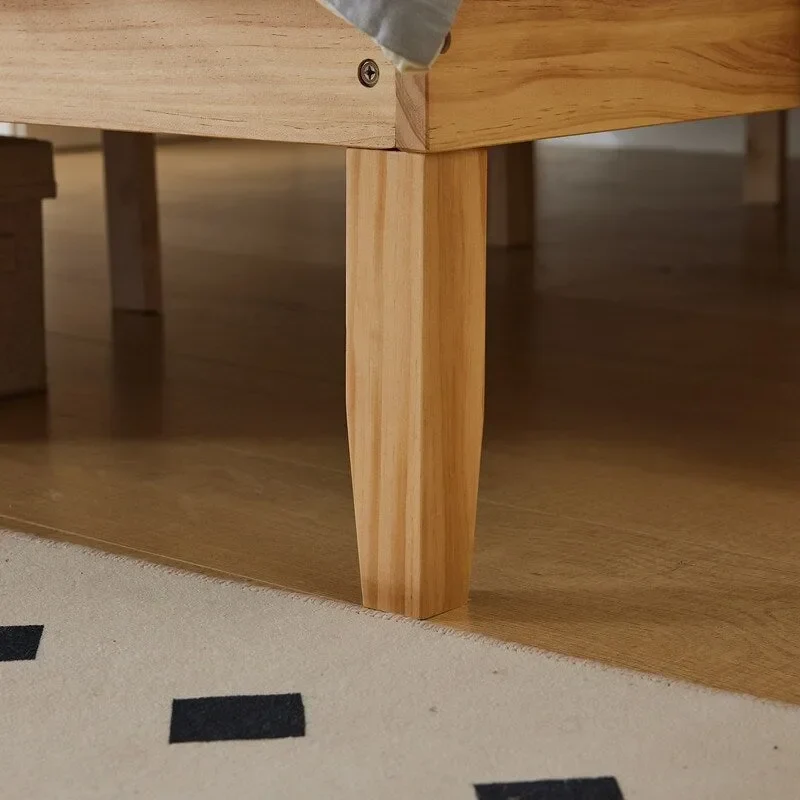 Wooden beds without footboards