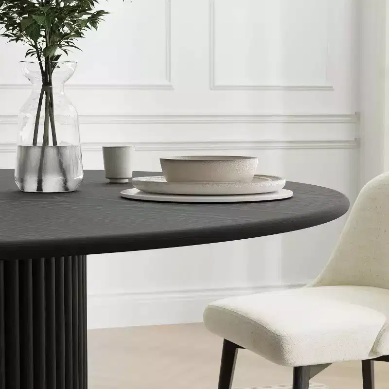 46 Round Solid Wood Dining Table Kitchen Tables