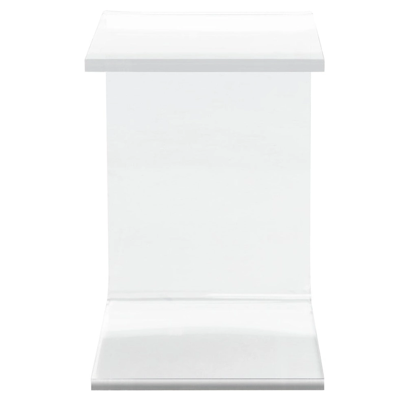SAFAVIEH Willa Acrylic Clear Side Table - 13.5 W x 15.5 L x 20.4 H - 14Wx16Dx20H
