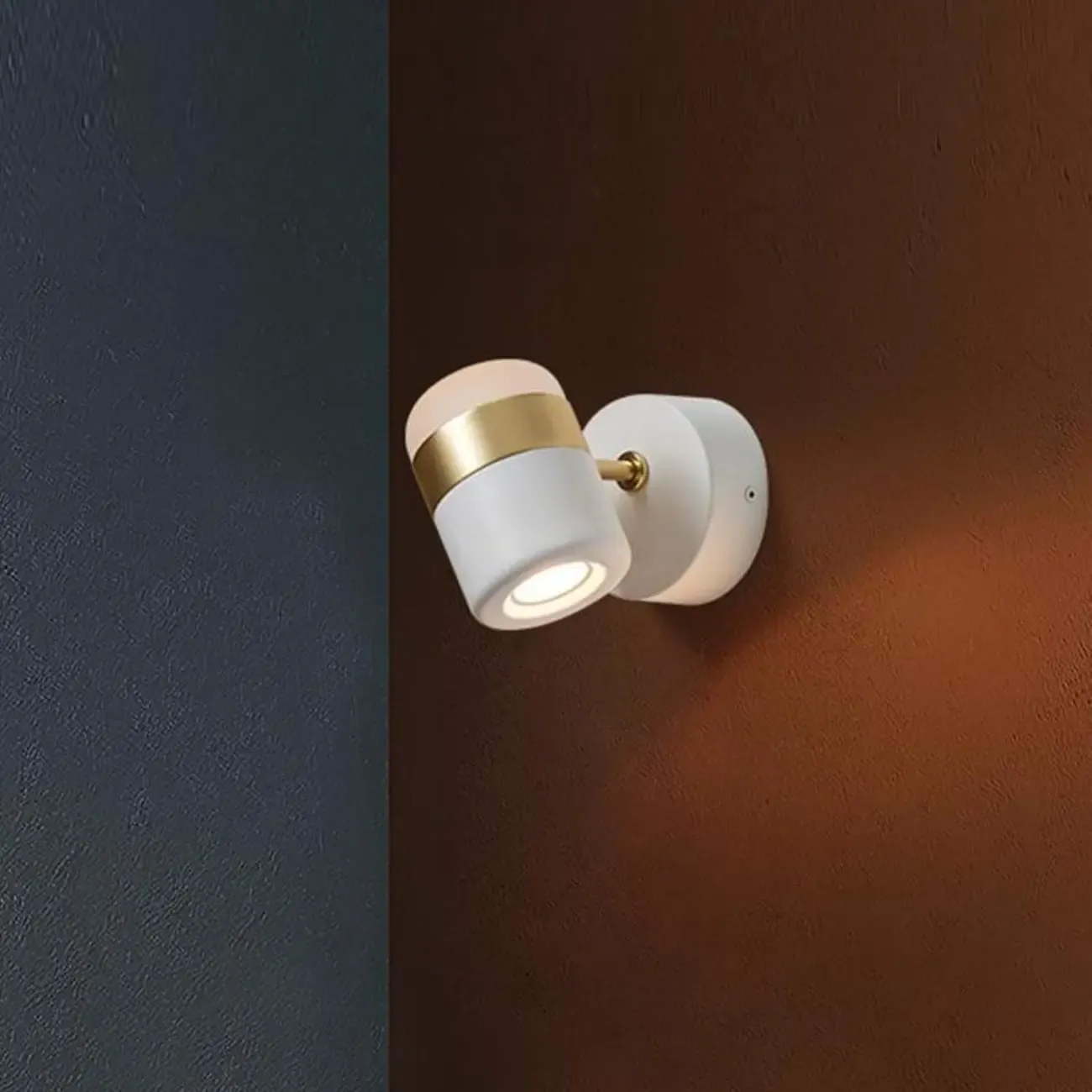 Modern 2-Light Cylinder Adjustable Wall Sconce