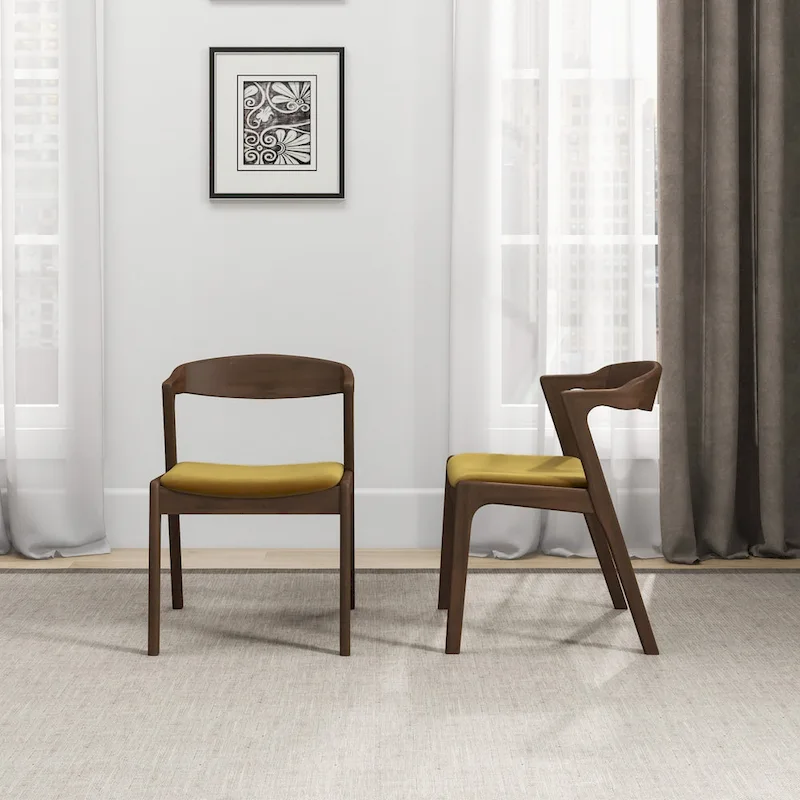 Rosanna Mid Century Modern Dining Chair (Set of 2)
