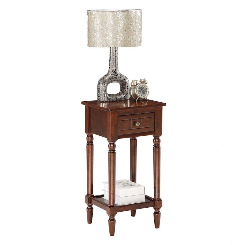 Convenience Concepts French Country Khloe 1 Drawer Accent Table with Shelf