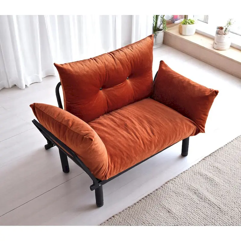Sadio Metal Frame Loveseat With Removable Cushions