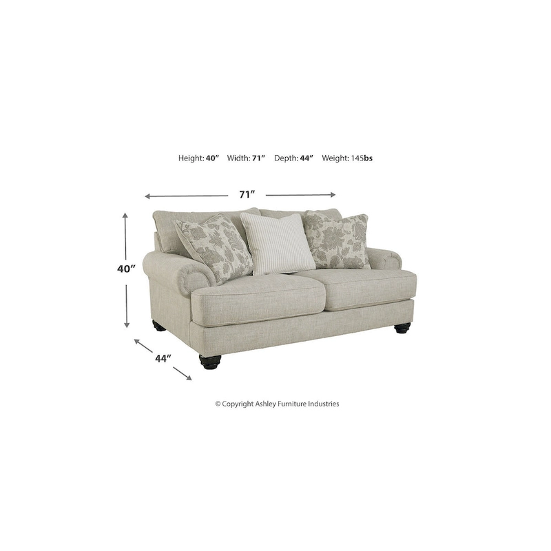 Signature Design by Ashley Asanti Beige 2-Piece Upholstery Package - 98W x 44D x 40H