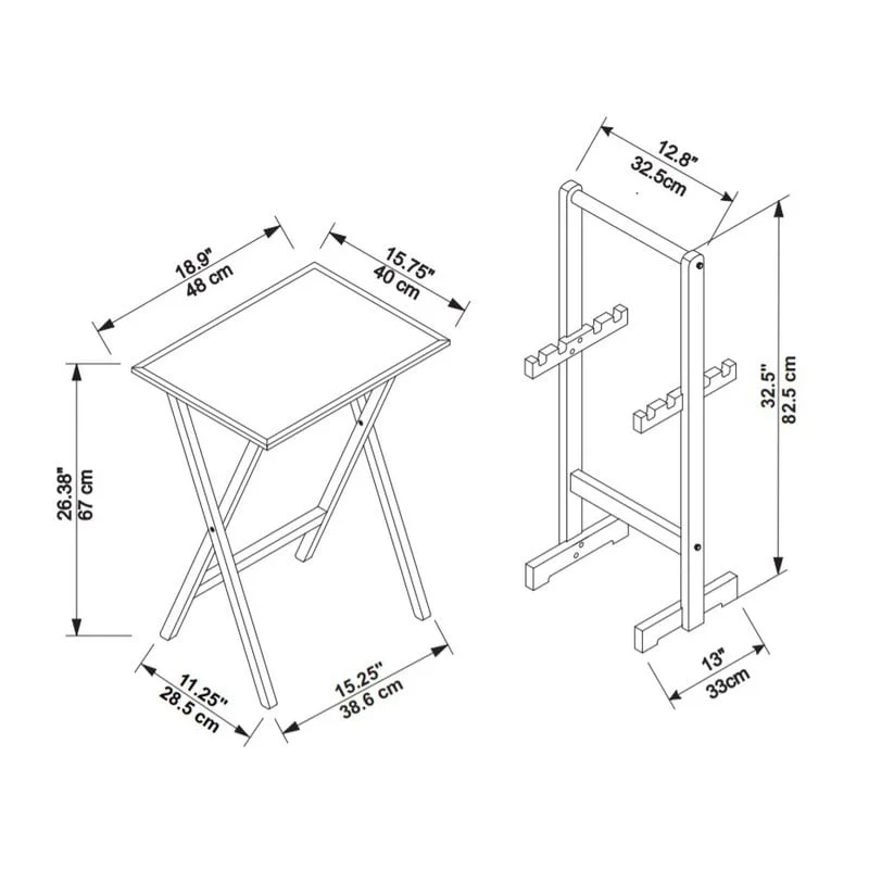 Declan Tray Table Set