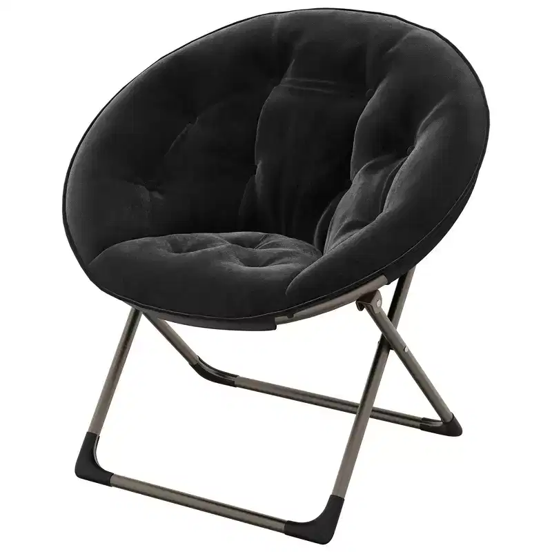Faux Fur Saucer Chair, Folding Style, 1-Person