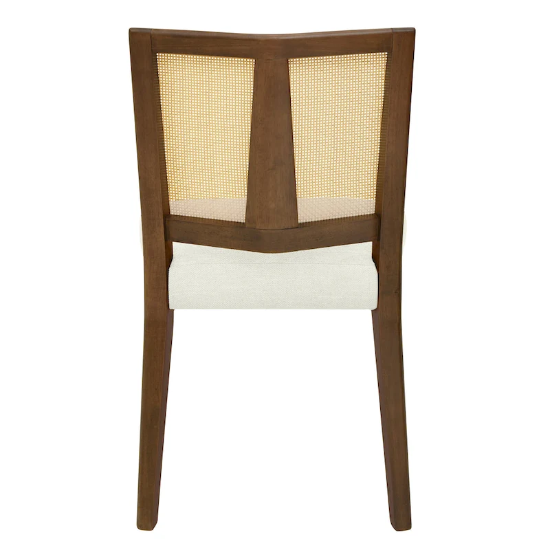Christopher Knight Home - Oliver Mid-Century Rattan Back Upholstered Dining Chair Set of 2