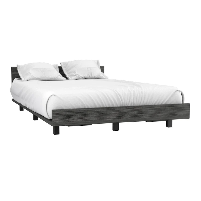 TUHOME Kaia Bed Base with Headboard, Twin