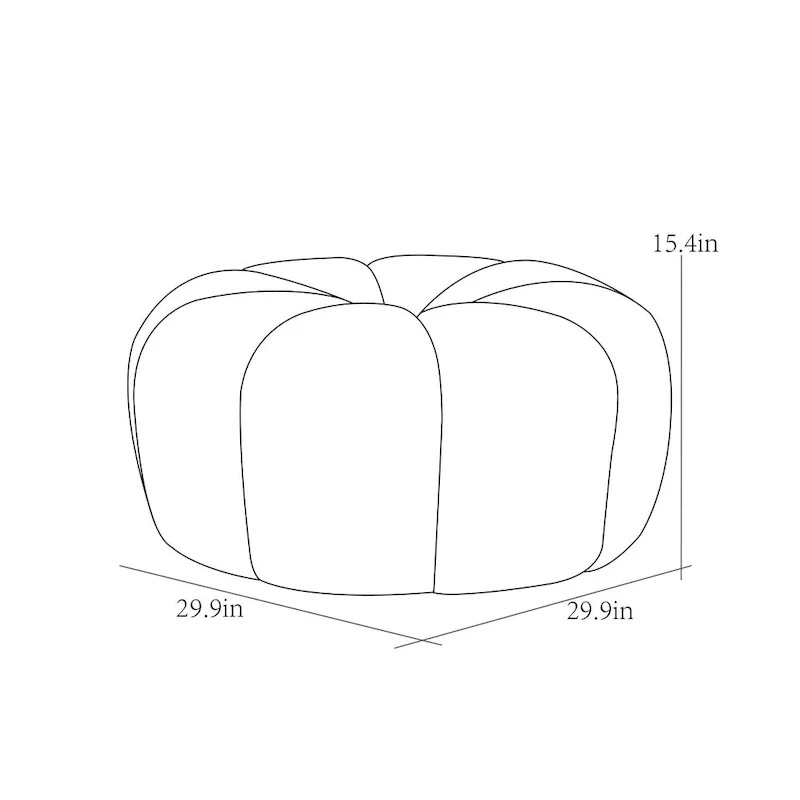 Boucle Ottoman, Cream