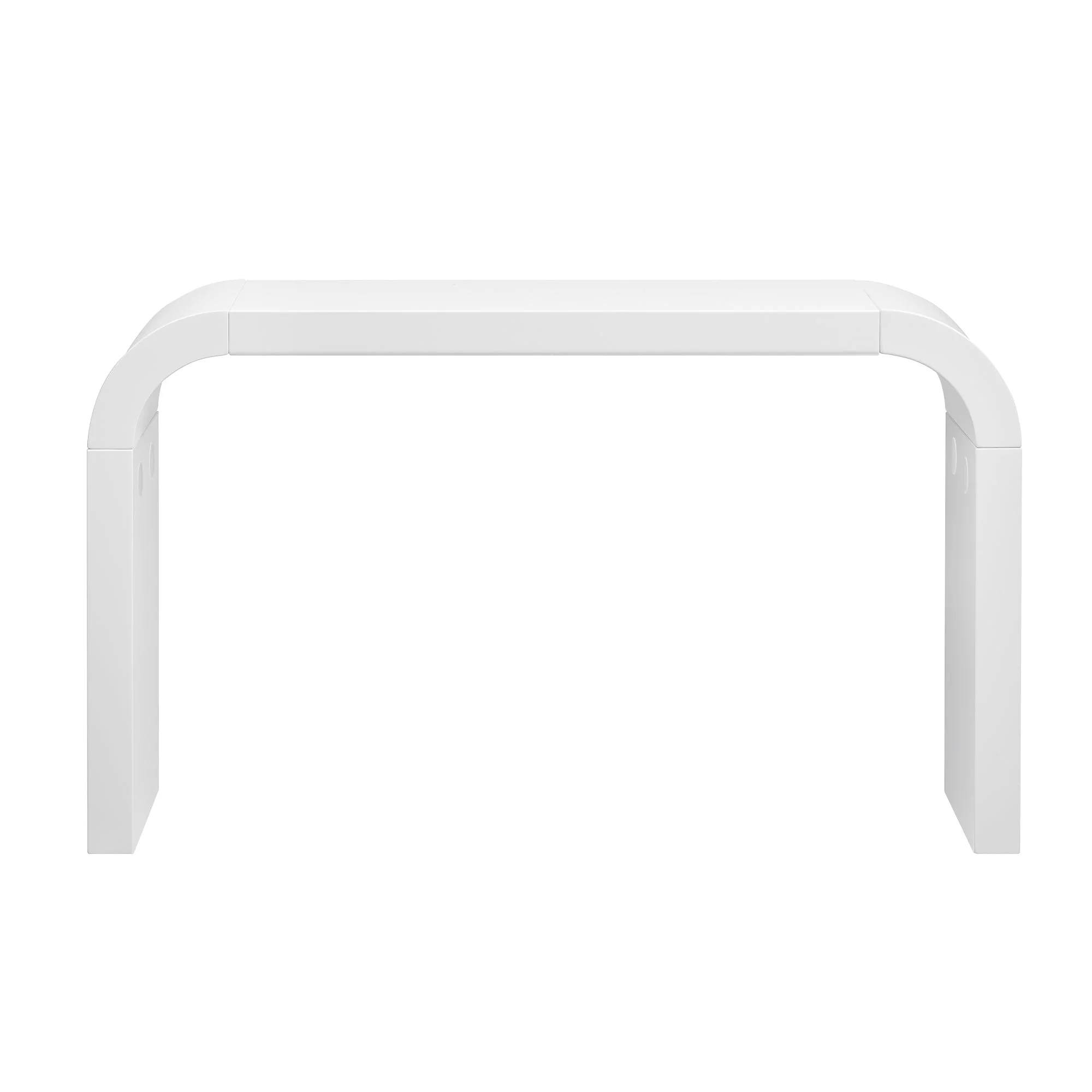 Modern Wood Rectangle Console Table, White