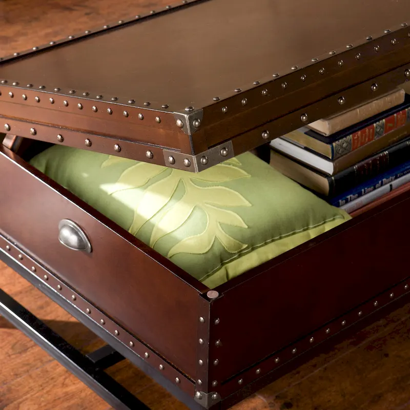 SEI Furniture Azul Espresso Storage Coffee Table