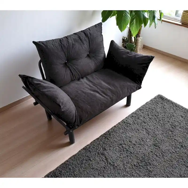 Sadio Metal Frame Loveseat With Removable Cushions