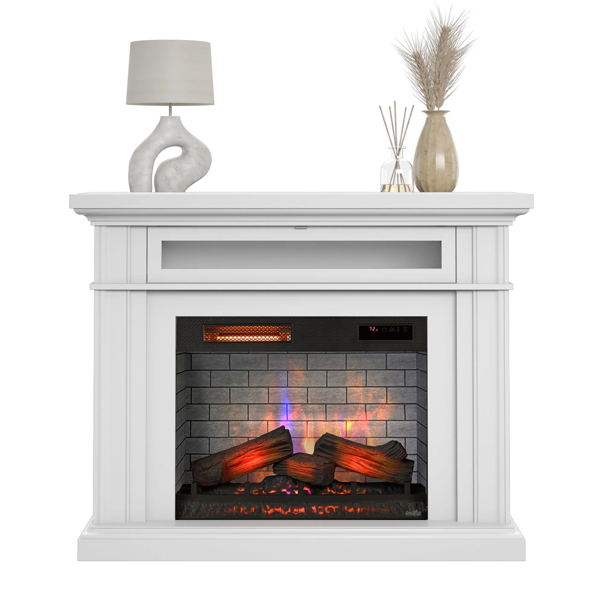 duraflame? 3D Flame Effect Electric Fireplace Wall Mantel