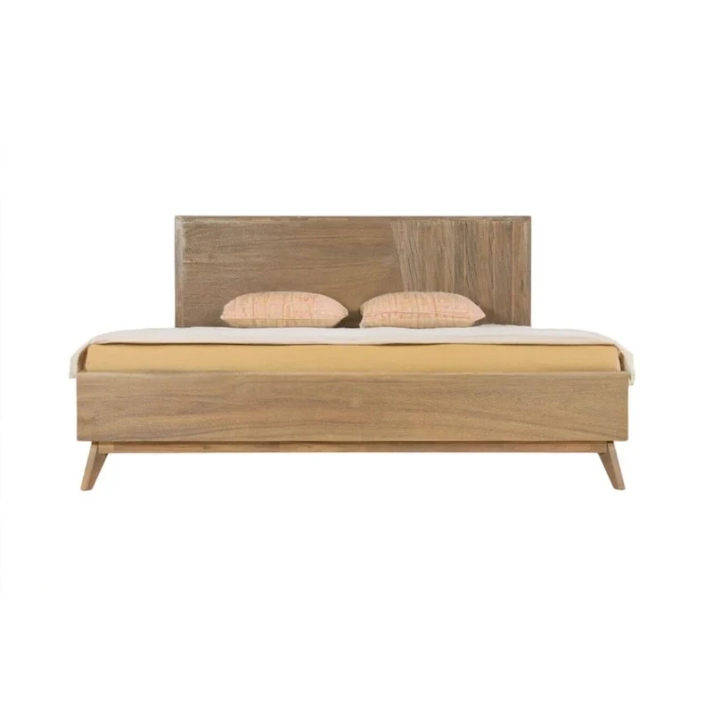 Natural Wood Queen Bed Frame