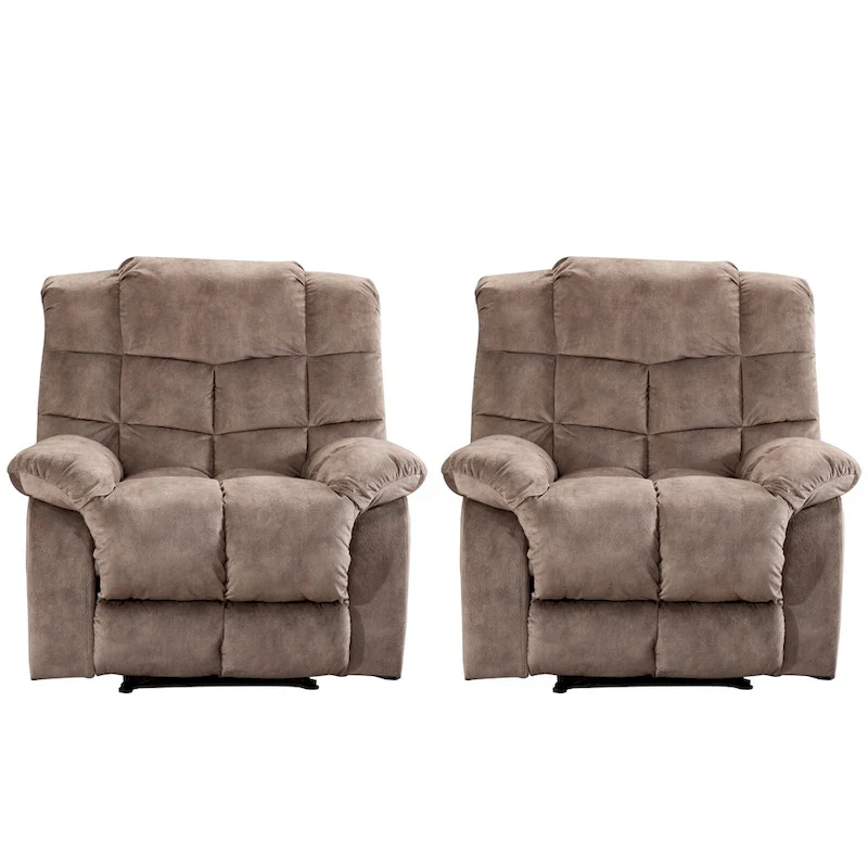 Manual Ergonomic Overstuffed Recliner Chair