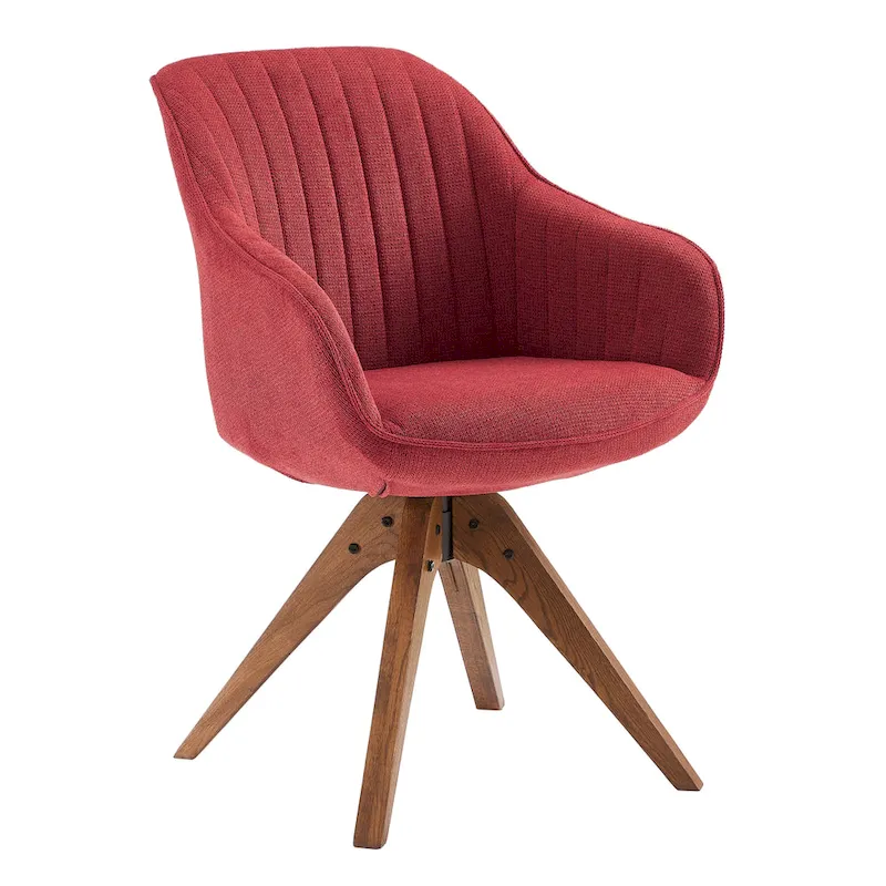 Art Leon Modern Wood Swivel Chair with Oak Legs