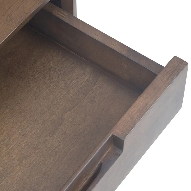 WYNDENHALL Devlin SOLID HARDWOOD and Metal 54 inch Wide Industrial Wide Console Table in Walnut Brown - 54W x 16 D x 30 H