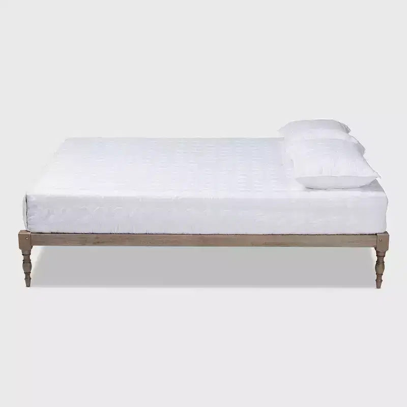Iseline Wood Platform Bed Frame - Baxton Studio