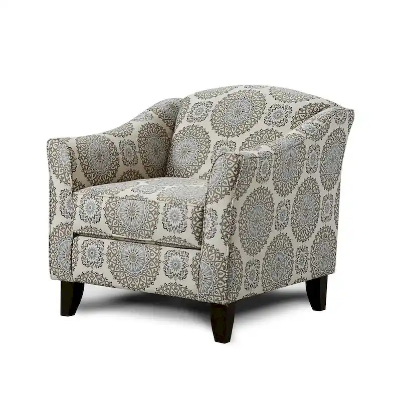 Brianne Twilight Grey Rayon Accent Chair