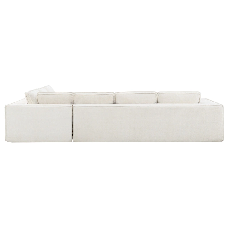 Modern L-Shaped Cloud Sofa Set, Modular Chenille Couch Set