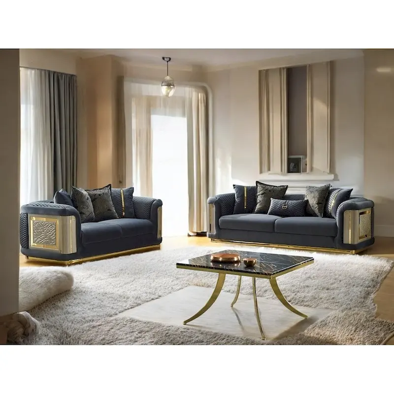 Luresta 2 Pieces Living Room Sets 1 Sofa 1 Love seat