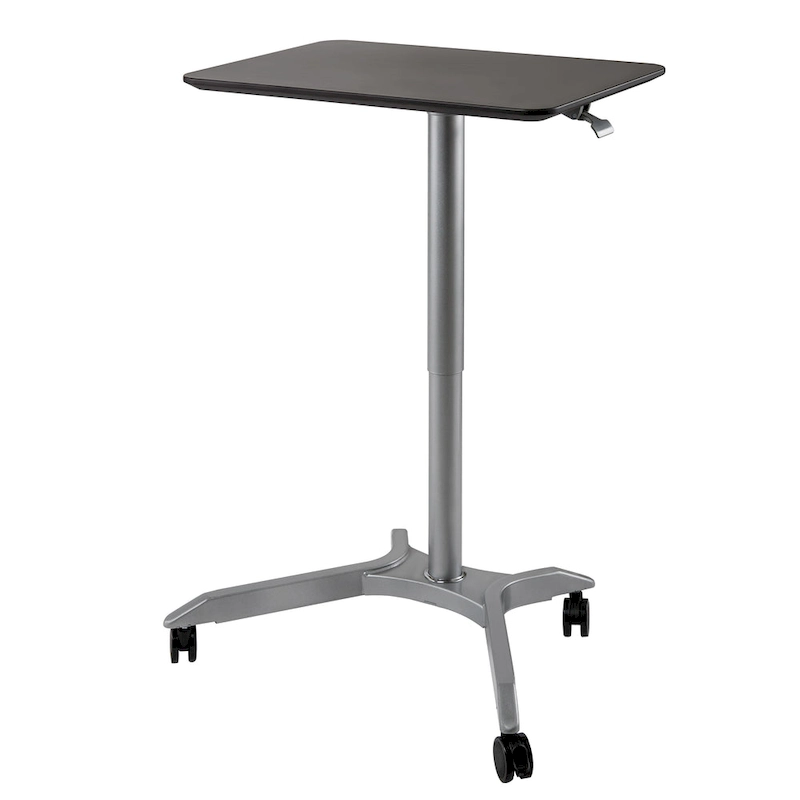 airLIFT XL 28 Pneumatic Height Adjustable Sit-Stand Mobile Laptop Computer Desk Cart