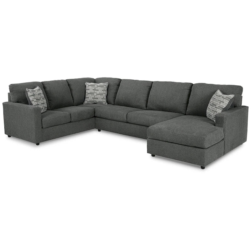 Signature Design by Ashley Edenfield 3-Piece Sectional with Chaise - 139W x 89D x 35H
