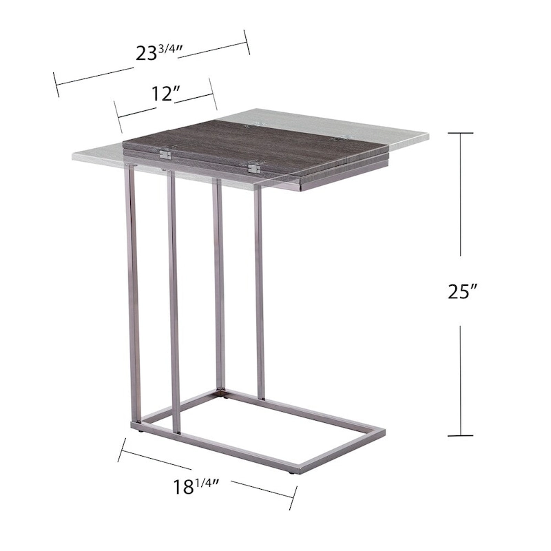 SEI Furniture Calyer Expandable C-Table