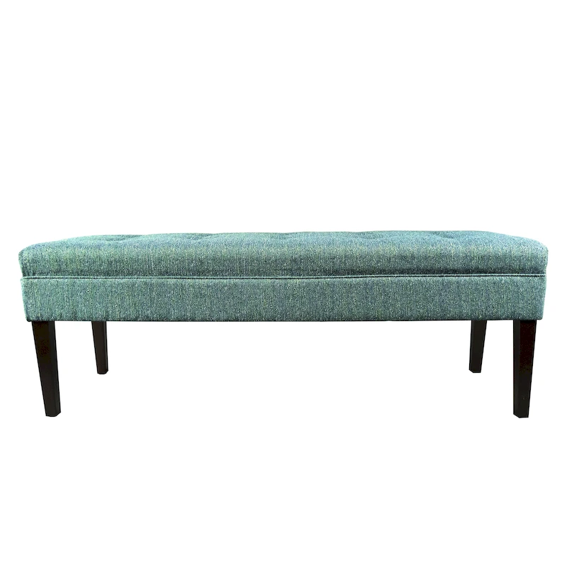 Kaya Button Tufted Upholstered Long Bench