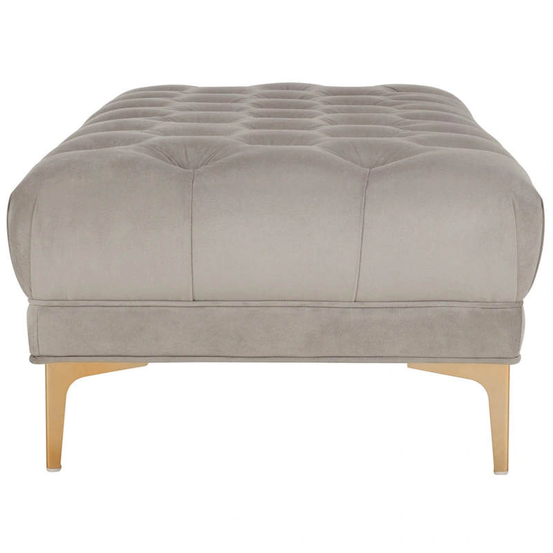 SAFAVIEH Rennie Navy/ Brass Tufted Rectangular Bench - 54 x 27 x 16 - 54Wx27Dx16H