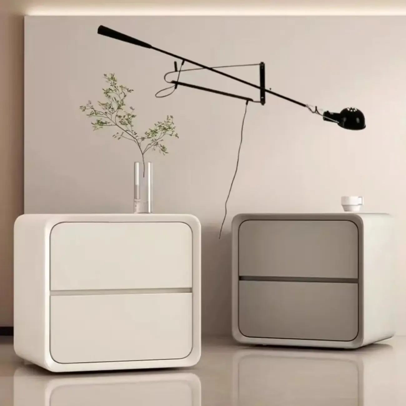 Industrial Swing Arm Wall Light for Bedroom Use