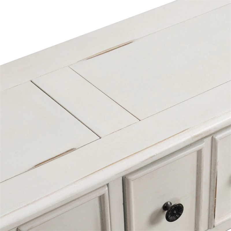 Merax Rustic 4-drawers Long Entryway Console Table