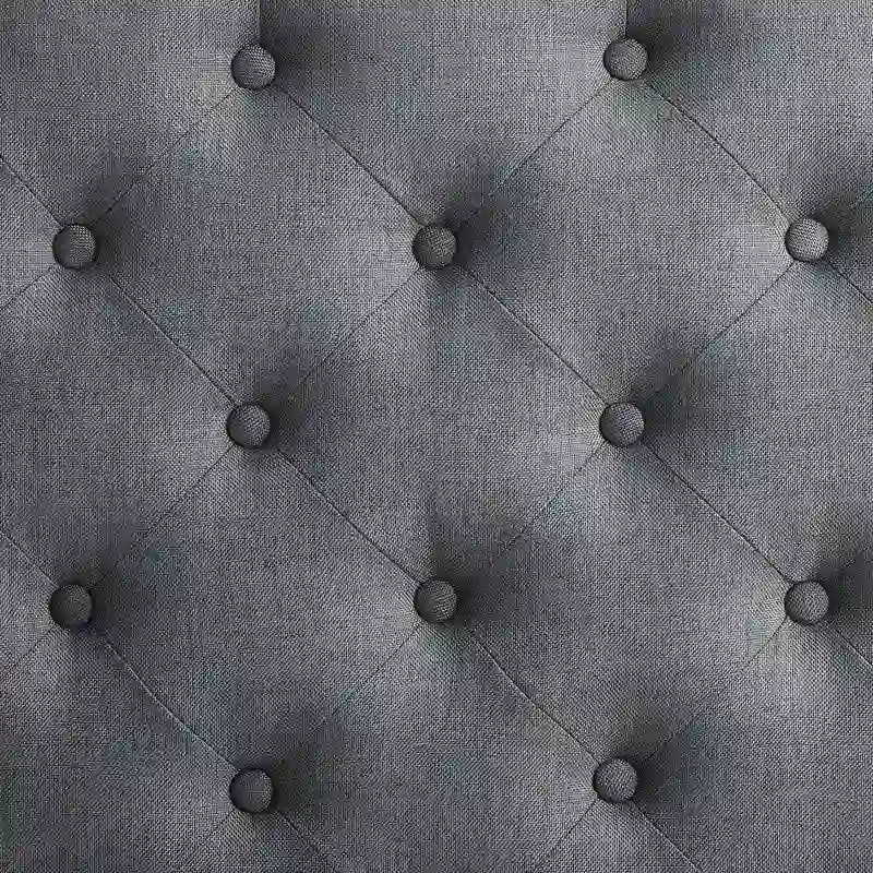 Abigal Charcoal Square Tufted Ottoman