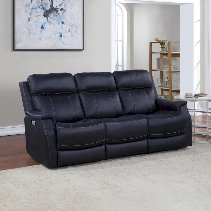 Steve Silver Faux Leather Power Reclining Sofa