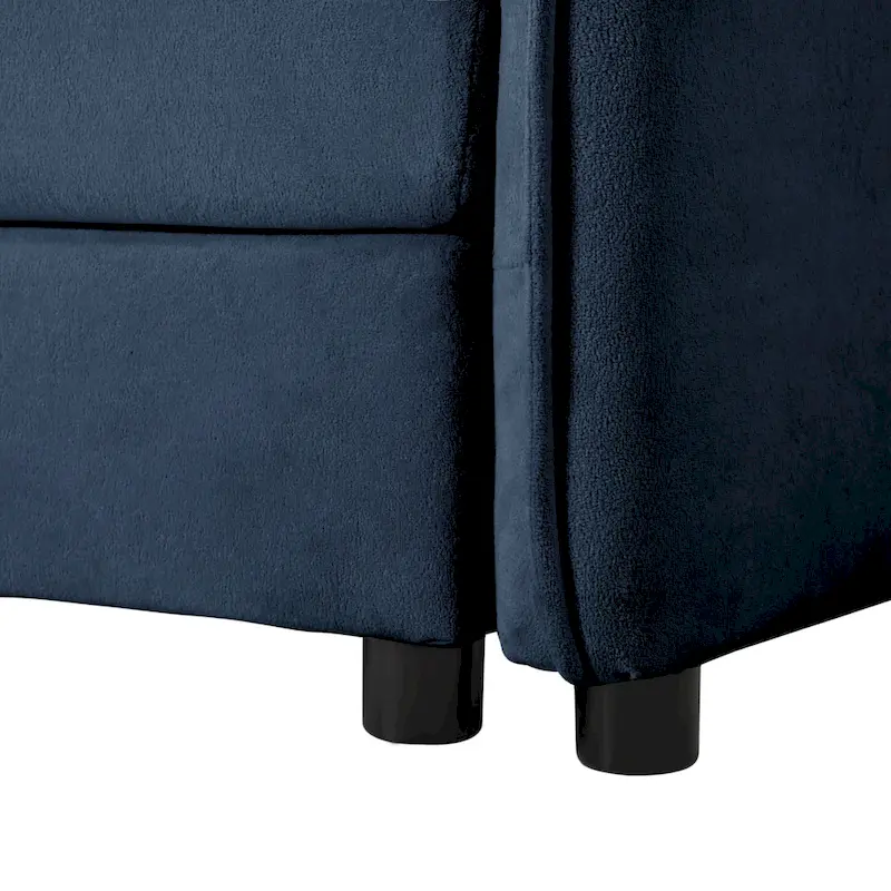 75.59 Chenille Cloud Loveseat Sofa with Deep Seat and 4 Pillows