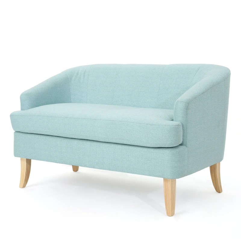 Sheena Mid-century Modern Petite Fabric Loveseat by Christopher Knight Home