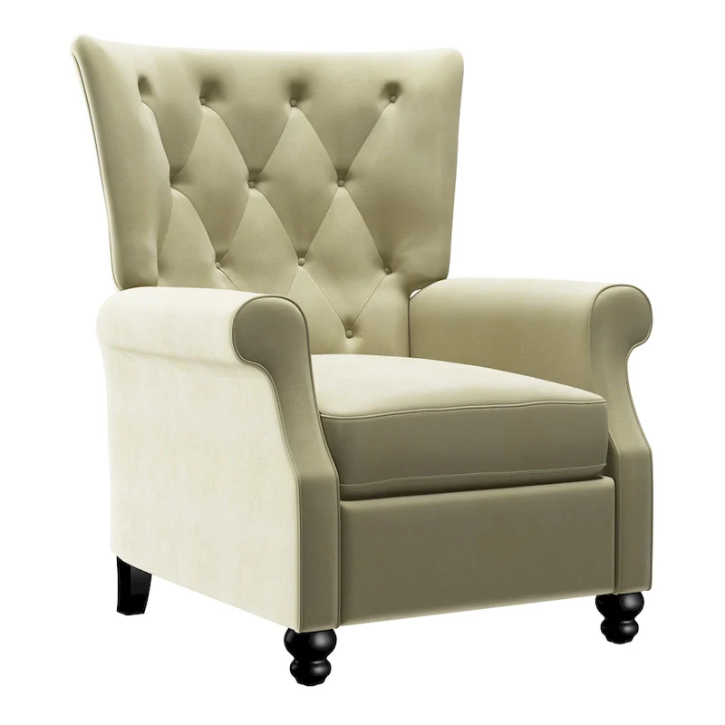 Plush Pushback Recliner Chairs (Set of 2)