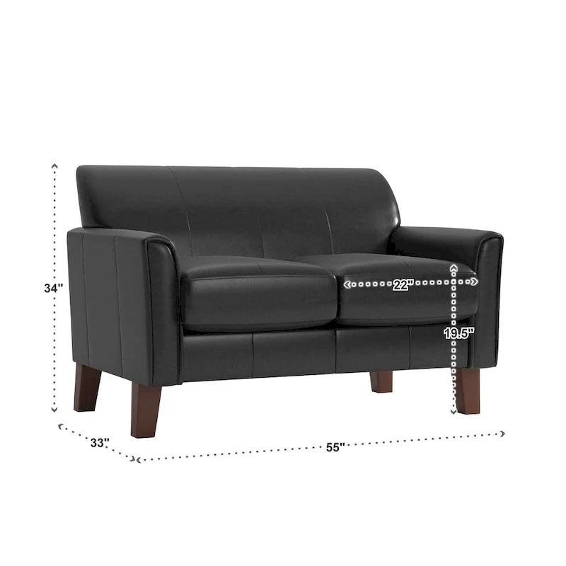 Uptown Modern Cushion Back Loveseat by iNSPIRE Q Classic