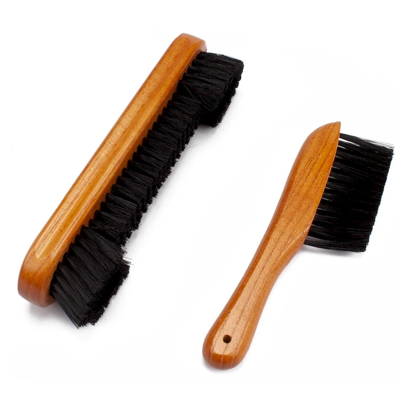 GSE 2-Piece Solid Wood Billiard Pool Table Brush and Rail Brush Set. Billiard Pool Table Accessories